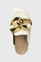 beige JW Anderson leather sliders Chain Loafer