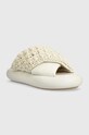 JW Anderson papucs Crochet Twister ANW42027A.120 bézs SS24