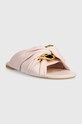 JW Anderson slapi de piele Corner Heel ANW42061A.327 roz SS24