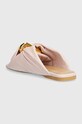 Încălțăminte JW Anderson slapi de piele Corner Heel ANW42061A.327 roz