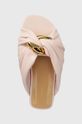 Δερμάτινες παντόφλες JW Anderson Corner Heel ροζ ANW42061A.327
