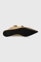 Велурени чехли Tommy Hilfiger TH POINTE SUEDE MULE FW0FW07697 бежов