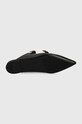 Kožené pantofle Tommy Hilfiger TH POINTY LEATHER MULE FW0FW07722 černá