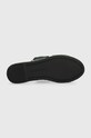 Tommy Hilfiger klapki TH SATIN FLAT ESPADRILLE SANDAL FW0FW07747 zielony