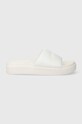 Παντόφλες Tommy Hilfiger PLATFORM MESH POOL SLIDE FW0FW07828 λευκό SS24