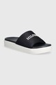 Tommy Hilfiger klapki PLATFORM MESH POOL SLIDE pozostałe granatowy FW0FW07828