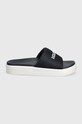 Tommy Hilfiger klapki PLATFORM MESH POOL SLIDE FW0FW07828 granatowy SS24
