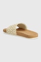 Boty Pantofle Tommy Hilfiger TH EMBLEM CORK SLIDE FW0FW07848 béžová