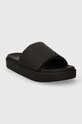 Šľapky Tommy Hilfiger TH PLATFORM POOL SLIDE FW0FW07855 čierna SS24