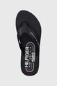 Tommy Hilfiger japonki GLOBAL STRIPES FLAT BEACH SANDAL granatowy FW0FW07856