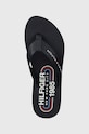 Tommy Hilfiger japonki GLOBAL STRIPES FLAT BEACH SANDAL granatowy FW0FW07856