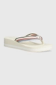 Σαγιονάρες Tommy Hilfiger WEDGE STRIPES BEACH SANDAL μπεζ