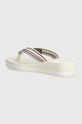 beżowy Tommy Hilfiger japonki WEDGE STRIPES BEACH SANDAL