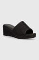 Шльопанці Tommy Hilfiger TH ROPE WEDGE SANDAL 5-8 см чорний FW0FW07927