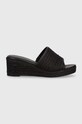 Шльопанці Tommy Hilfiger TH ROPE WEDGE SANDAL FW0FW07927 чорний SS24