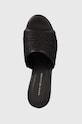 Tommy Hilfiger klapki TH ROPE WEDGE SANDAL czarny FW0FW07927