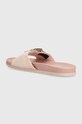 Boty Semišové pantofle Tommy Hilfiger TH HARDWARE SUEDE FLAT SANDAL FW0FW07935 růžová