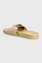 Încălțăminte Tommy Hilfiger papuci din piele TH HARDWARE SUEDE FLAT SANDAL FW0FW07935 bej
