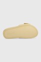 Велурени чехли Tommy Hilfiger TH HARDWARE SUEDE FLAT SANDAL FW0FW07935 бежов