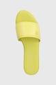 Tommy Hilfiger klapki skórzane POP COLOR MULE SANDAL żółty FW0FW07936