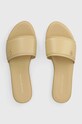 Шкіряні шльопанці Tommy Hilfiger POP COLOR MULE SANDAL віденський бежевий FW0FW07936