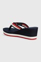 Взуття В'єтнамки Tommy Hilfiger CORPORATE WEDGE BEACH SANDAL FW0FW07987 темно-синій