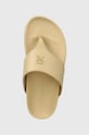 Tommy Hilfiger japonki skórzane THONG COMFORT SANDAL beżowy FW0FW08042