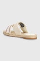 Obuwie Tommy Hilfiger klapki SHIRTING FLAT ESPADRILLE SANDAL FW0FW08055 beżowy