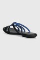 Взуття Шкіряні шльопанці Tommy Hilfiger TH STRAP FLAT SANDAL FW0FW08067 чорний