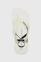 Σαγιονάρες Calvin Klein Jeans BEACH SANDAL MONOLOGO TPU BEACH SANDAL MONOLOGO TPU λευκό YW0YW01246