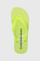 Джапанки Calvin Klein Jeans BEACH SANDAL MONOLOGO TPU зелен YW0YW01246