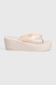 Žabky Calvin Klein Jeans BEACH WEDGE SANDAL PADDED NY YW0YW01397 oranžová SS24
