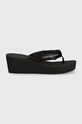 Джапанки Calvin Klein Jeans BEACH WEDGE SANDAL PADDED NY YW0YW01397 черен SS24