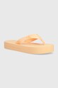 Джапанки Calvin Klein Jeans FLATFORM FLIPFLOP JELLY равен оранжев YW0YW01398