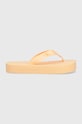 Джапанки Calvin Klein Jeans FLATFORM FLIPFLOP JELLY YW0YW01398 оранжев SS24