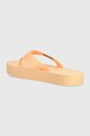 Обувки Джапанки Calvin Klein Jeans FLATFORM FLIPFLOP JELLY YW0YW01398 оранжев