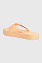 Обувки Джапанки Calvin Klein Jeans FLATFORM FLIPFLOP JELLY YW0YW01398 оранжев