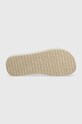Calvin Klein Jeans japonki BEACH SANDAL FLATFORM MONOLOGO YW0YW01617 beżowy