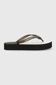 Calvin Klein Jeans japonki BEACH SANDAL FLATFORM MONOLOGO YW0YW01617 czarny SS24