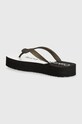 Obuwie Calvin Klein Jeans japonki BEACH SANDAL FLATFORM MONOLOGO YW0YW01617 czarny