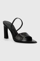 HUGO sandale de piele Tarah gros negru 50517448.001