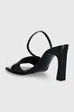 Încălțăminte HUGO sandale de piele Tarah 50517448.001 negru