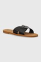Roxy papuci imitatie de piele negru ARJL200847