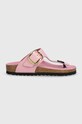 Birkenstock infradito in pelle Gizeh 1026493 rosa SS24