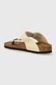 Παπούτσια Σαγιονάρες nubuck Birkenstock Gizeh 1026605.Ecru μπεζ