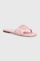 Chiara Ferragni ciabatte slide Penelope Flat finta pelle fiore rosa CF3360.012