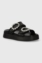 Шлепанцы Chiara Ferragni Sandal Infinity Love платформа чёрный CF3365.001