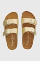 Pepe Jeans papuci PLS90621 imitatie de piele aur PLS90621