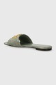 Încălțăminte Tory Burch slapi de piele Eleanor Slide 155132.300 verde