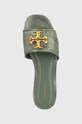 Tory Burch slapi de piele Eleanor Slide verde 155132.300